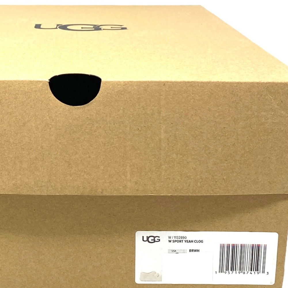 UGG Australia Sport Yeah Clog EVA White Women's Size 1132890 BRWN - Picture 8 of 9